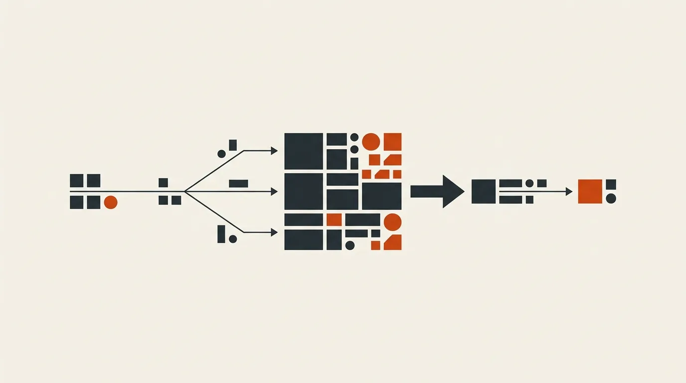 Schéma conceptuel illustrant la méthode du batching pour la production vidéo
